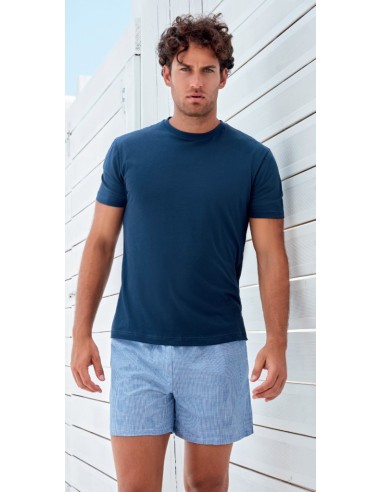 QBO PIGIAMA UOMO GIROCOLLO, MEZZA MANICA E...