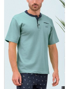 QBO PIGIAMA UOMO SERAFINO, MEZZA MANICA E PANTALONE CORTO... 2