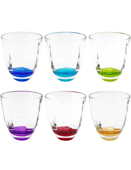 LE STELLE SET 6 BICCHIERI ACQUA 36 CL - DESIRÈ FONDO COLORE
