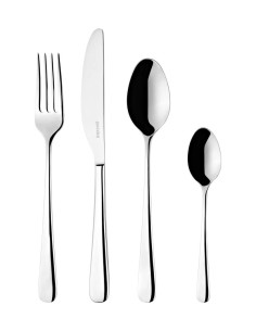 GUZZINI SERVIZIO POSATE 24 PEZZI IN ACCIAIO INOX - ZELDA