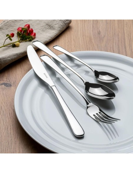 GUZZINI SERVIZIO POSATE 24 PEZZI IN ACCIAIO INOX - ZELDA