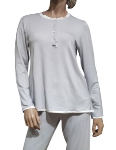 AMADINE PIGIAMA DONNA SERAFINO, MANICA LUNGA E PANTALONE 2