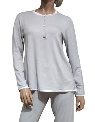 AMADINE PIGIAMA DONNA SERAFINO, MANICA LUNGA E...