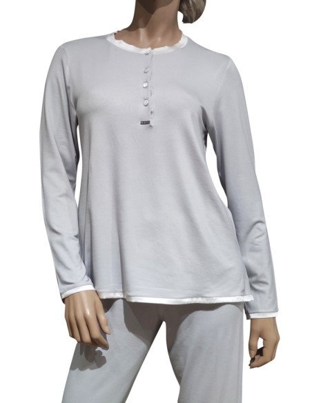 AMADINE PIGIAMA DONNA SERAFINO, MANICA LUNGA E PANTALONE