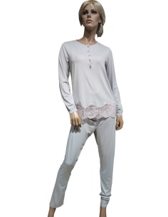 AMADINE PIGIAMA DONNA SERAFINO, MANICA LUNGA E PANTALONE