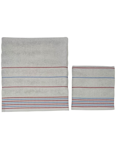 CA' D'ORO SET 2 ASCIUGAMANI IN SPUGNA 100% COTONE - MADISON