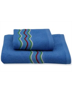 CA' D'ORO COPPIA ASCIUGAMANI VISO E OSPITE IN SPUGNA 100%...