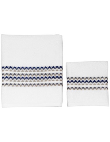 CA' D'ORO SET 2 ASCIUGAMANI IN SPUGNA 100%...