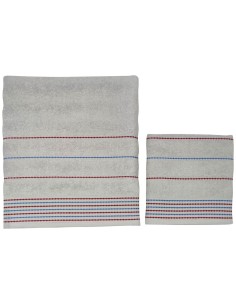 CA' D'ORO SET 2 ASCIUGAMANI IN SPUGNA 100% COTONE - MADISON