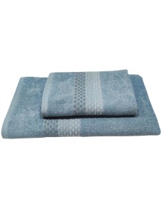 CA' D'ORO SET 2 ASCIUGAMANI IN SPUGNA 100% COTONE - MAYA 2