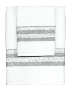 CA' D'ORO SET 2 ASCIUGAMANI IN SPUGNA DI COTONE - ST.MORITZ 2