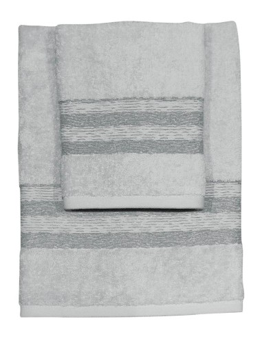 CA' D'ORO SET 2 ASCIUGAMANI IN SPUGNA DI COTONE...