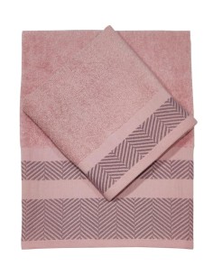 CA' D'ORO SET 2 ASCIUGAMANI IN SPUGNA DI COTONE - MANHATTAN