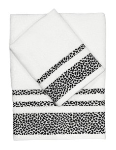 CA' D'ORO SET 2 ASCIUGAMANI IN SPUGNA DI COTONE - MALINDI 2