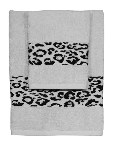 CA' D'ORO SET 2 ASCIUGAMANI IN SPUGNA DI COTONE...