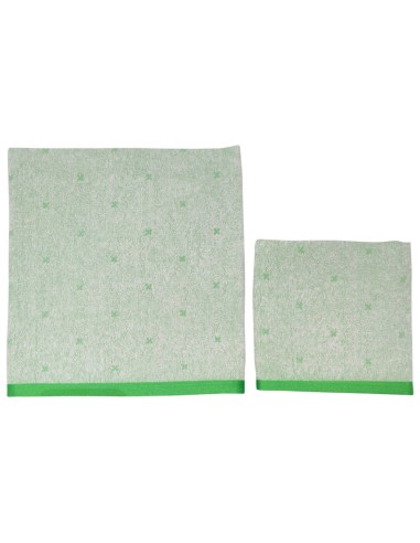 CA' D'ORO SET 2 ASCIUGAMANI IN SPUGNA 100%...