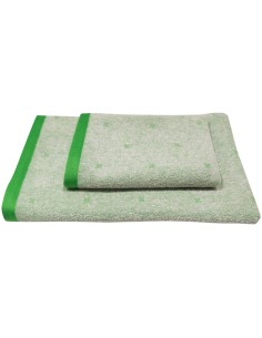 CA' D'ORO SET 2 ASCIUGAMANI IN SPUGNA 100% COTONE - VENUS 2