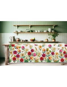 TAG HOUSE TOVAGLIA IN PANAMA 100% COTONE STAMPATO -...