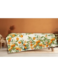 TAG HOUSE TOVAGLIA IN PANAMA 100% COTONE STAMPATO - ARANCE