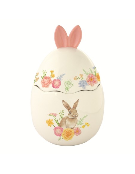 EASY LIFE BARATTOLO A FORMA D'UOVO Ø 11 X H18 CM IN PORCELLANA - TRES JOLIE