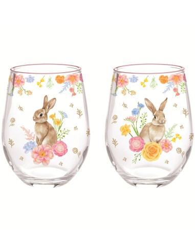 EASY LIFE SET 2 BICCHIERI 500 ML IN VETRO -...