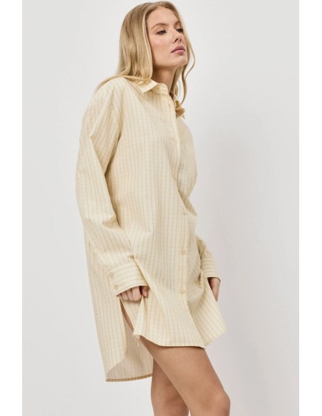 ARUELLE CAMICIA DA NOTTE DONNA ABBOTTONATA A MANICA LUNGA - HALO