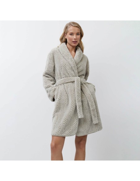 ARUELLE VESTAGLIA DA DONNA SCIALLATA IN PILE - ELA