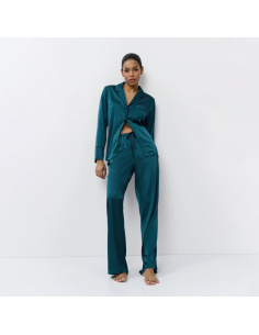 ARUELLE PIGIAMA APERTO DONNA MANICA LUNGA E PANTALONE...