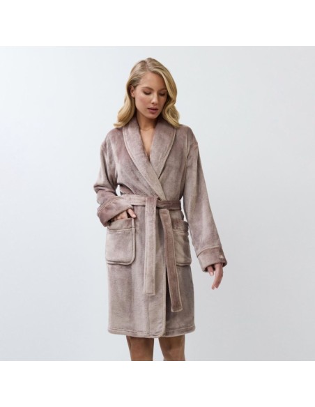 ARUELLE VESTAGLIA DA DONNA SCIALLATA IN PILE - EVA