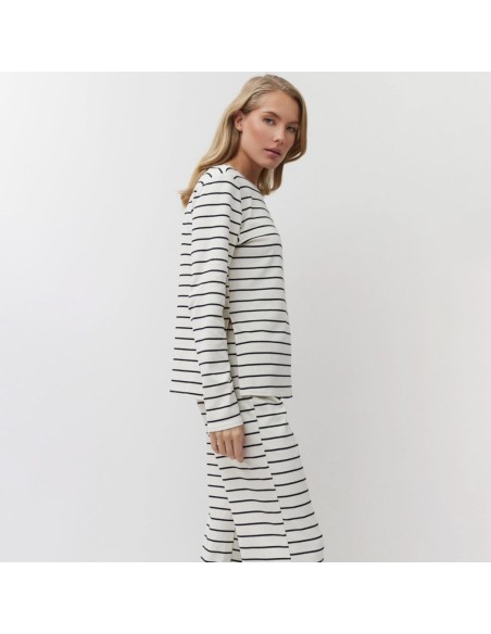 ARUELLE PIGIAMA DONNA GIROGOLA MANICA LUNGA E PANTALONE LUNGO IN COTONE- JUSTINE SET