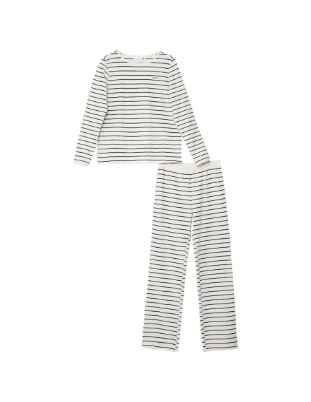 ARUELLE PIGIAMA DONNA GIROGOLA MANICA LUNGA E PANTALONE LUNGO IN COTONE- JUSTINE SET