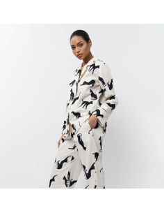 ARUELLE PIGIAMA APERTO DONNA MANICA LUNGA E PANTALONE... 2