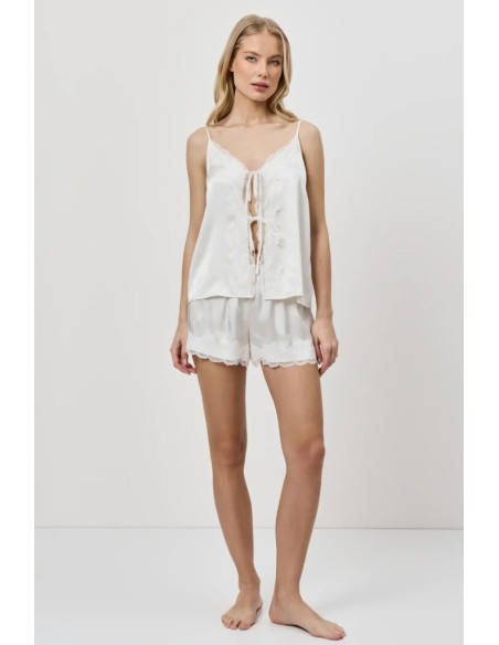 ARUELLE PIGIAMA DONNA SPALLE STRETTE E SHORTS IN VISCOSA - ISABEAU