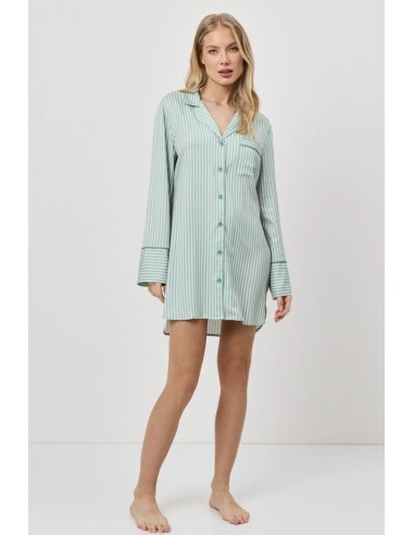 ARUELLE CAMICIA DA NOTTE DONNA ABBOTTONATA A...