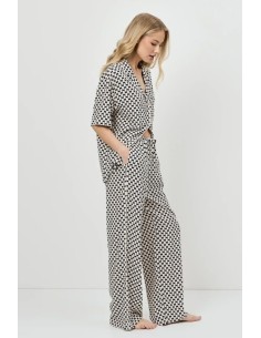 ARUELLE PIGIAMA DONNA ABBOTTONATO MANICA CORTA E... 2