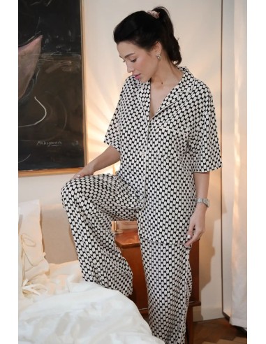 ARUELLE PIGIAMA DONNA ABBOTTONATO MANICA CORTA...