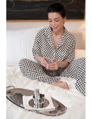 ARUELLE PIGIAMA DONNA ABBOTTONATO MANICA CORTA...