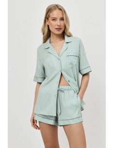 ARUELLE PIGIAMA DONNA ABBOTTONATO MANICA CORTA E SHORTS... 2