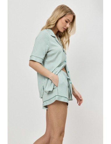 ARUELLE PIGIAMA DONNA ABBOTTONATO MANICA CORTA...