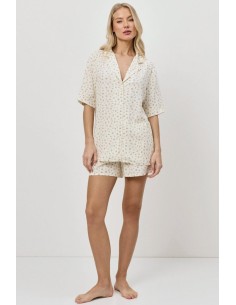 ARUELLE PIGIAMA DONNA ABBOTTONATO MANICA CORTA E SHORTS... 2