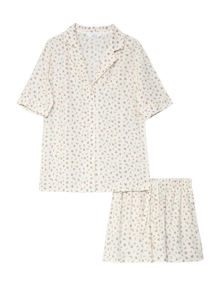 ARUELLE PIGIAMA DONNA ABBOTTONATO MANICA CORTA E SHORTS IN VISCOSA - CAPRIELLE