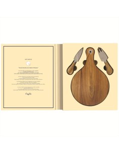 EASY LIFE SET TAGLIERE E 2 COLTELLI FORMAGGIO - GIFT NOVELS