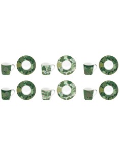 EASY LIFE SET 6 TAZZE CAFFÈ CON PIATTINO 100 ML - WOODLAND 2
