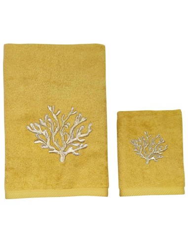 DEA COPPIA ASCIUGAMANI VISO E OSPITE IN SPUGNA...