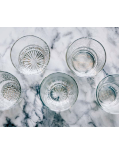 VIDIVI SET 6 BICCHIERI ACQUA 40 CL IN VETRO - PRISMA 2