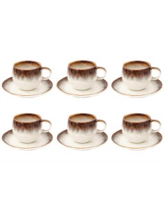 EASY LIFE SET 6 TAZZE CAFFÈ CON PIATTINO 120 ML - NUANCES