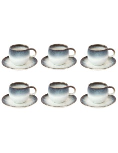 EASY LIFE SET 6 TAZZE CAFFÈ CON PIATTINO 120 ML - NUANCES 2