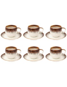 EASY LIFE SET 6 TAZZE CAFFÈ CON PIATTINO 120 ML - NUANCES 2