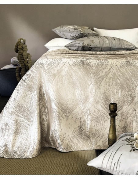 DONDI COPRILETTO MATRIMONIALE LISCIO 270 X 270 CM IN JACQUARD - CLARIDGE