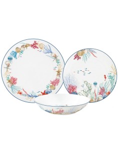 EASY LIFE SERVIZIO PIATTI 18 PEZZI - SEA BREEZE